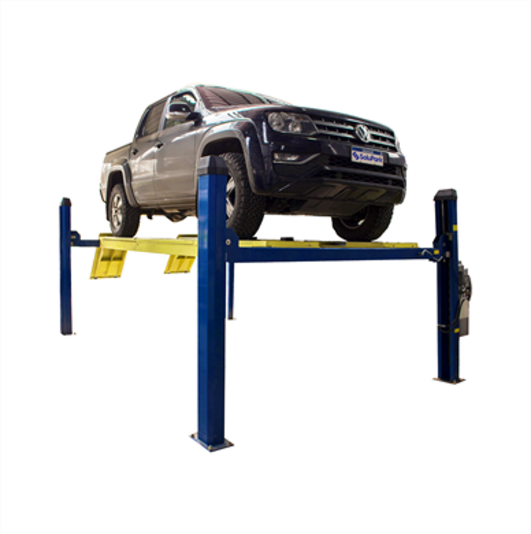 Imagen de Elevador 4 columnas para alineación con rampa larga - 6000 kilos -