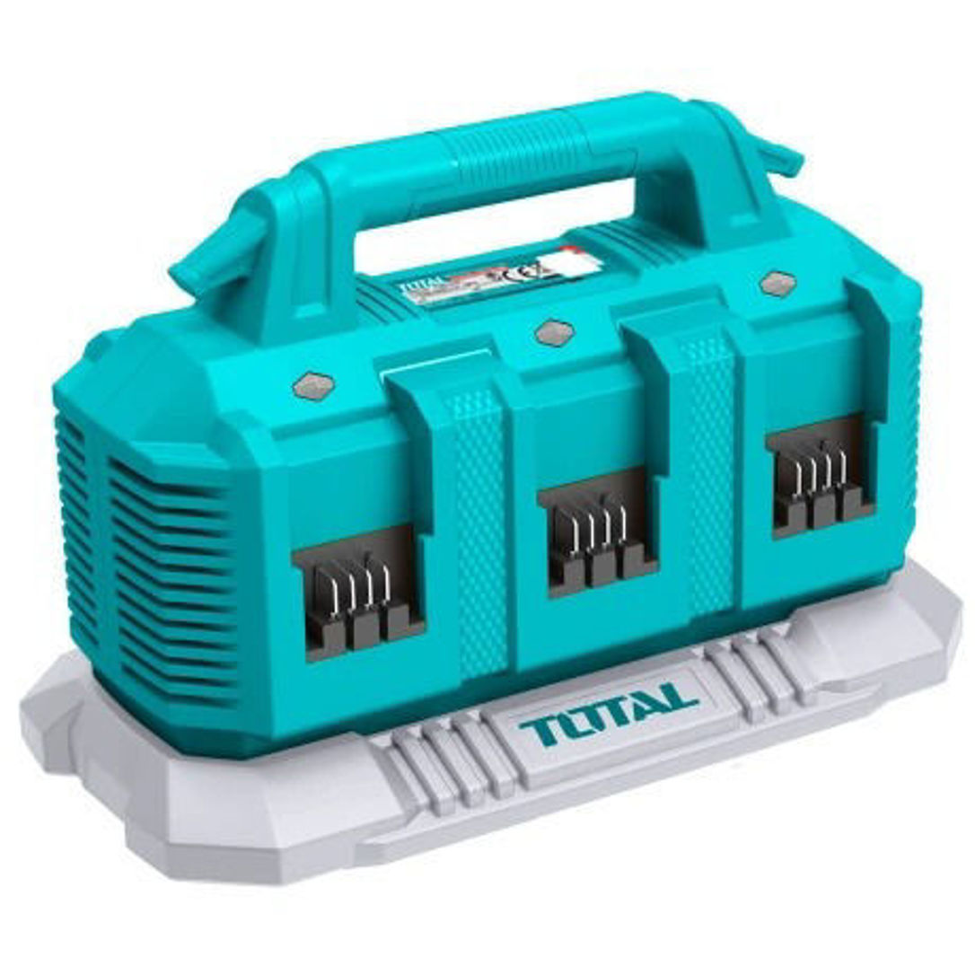 Imagen de Cargador Rápido 6 Puertos Para Baterías Litio Ion 20v