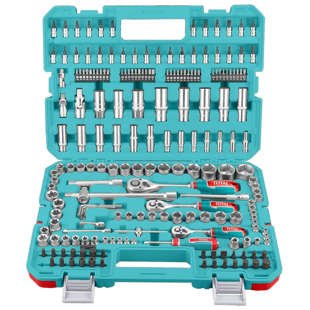 Imagen de Juego De Dados Y Llaves Crique 1/4" 3/4" Y 1/2" - 201 Piezas